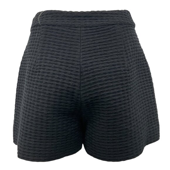 Alexis Black Tash Tailored Textured Shorts - Picture 3 of 5